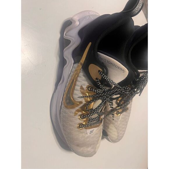 Nike Mens 9 Giannis Immortality Championship Sneaker White Black Gold Basketball main image 13
